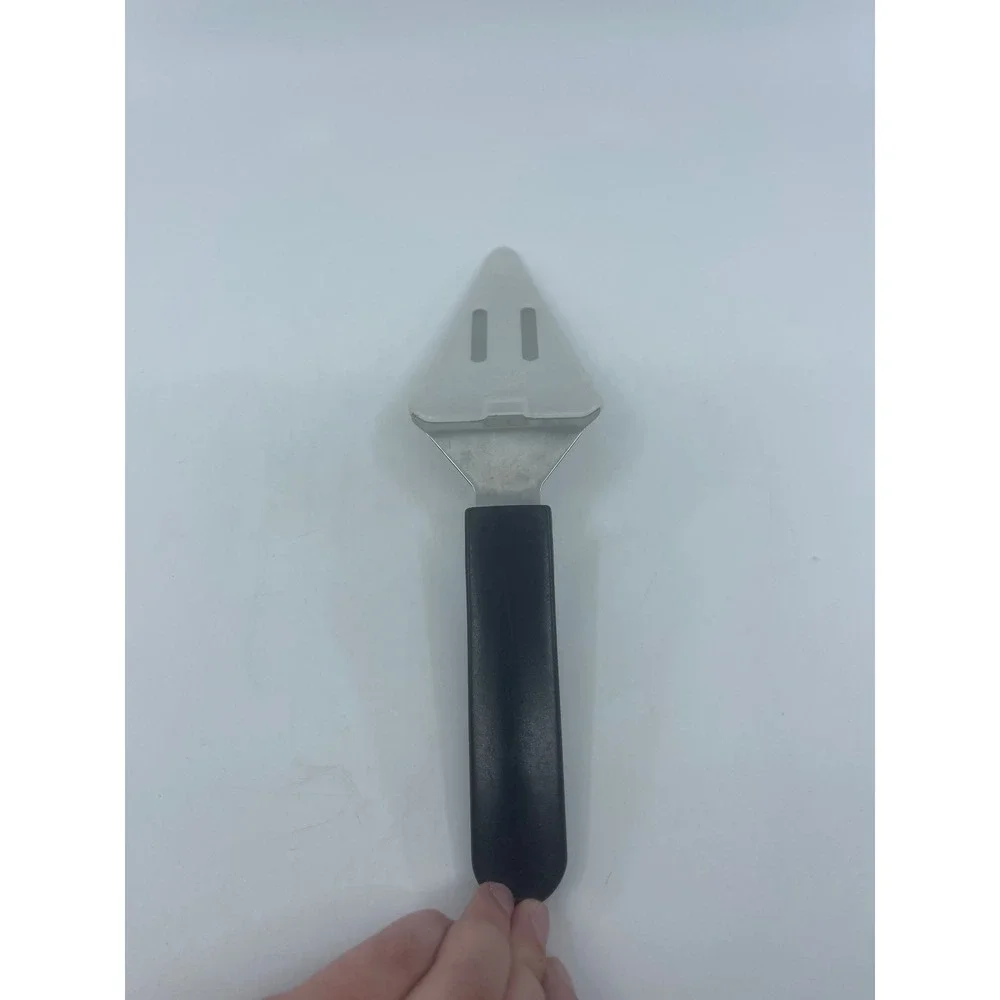 Pampered Chef Stainless Steel Serrated Pie Cake Server with Cover Black Handle